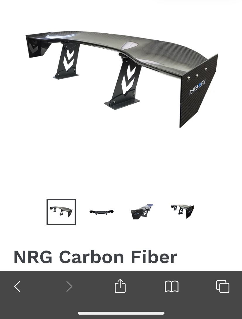 NRG Carbon Fiber Wing - 59in