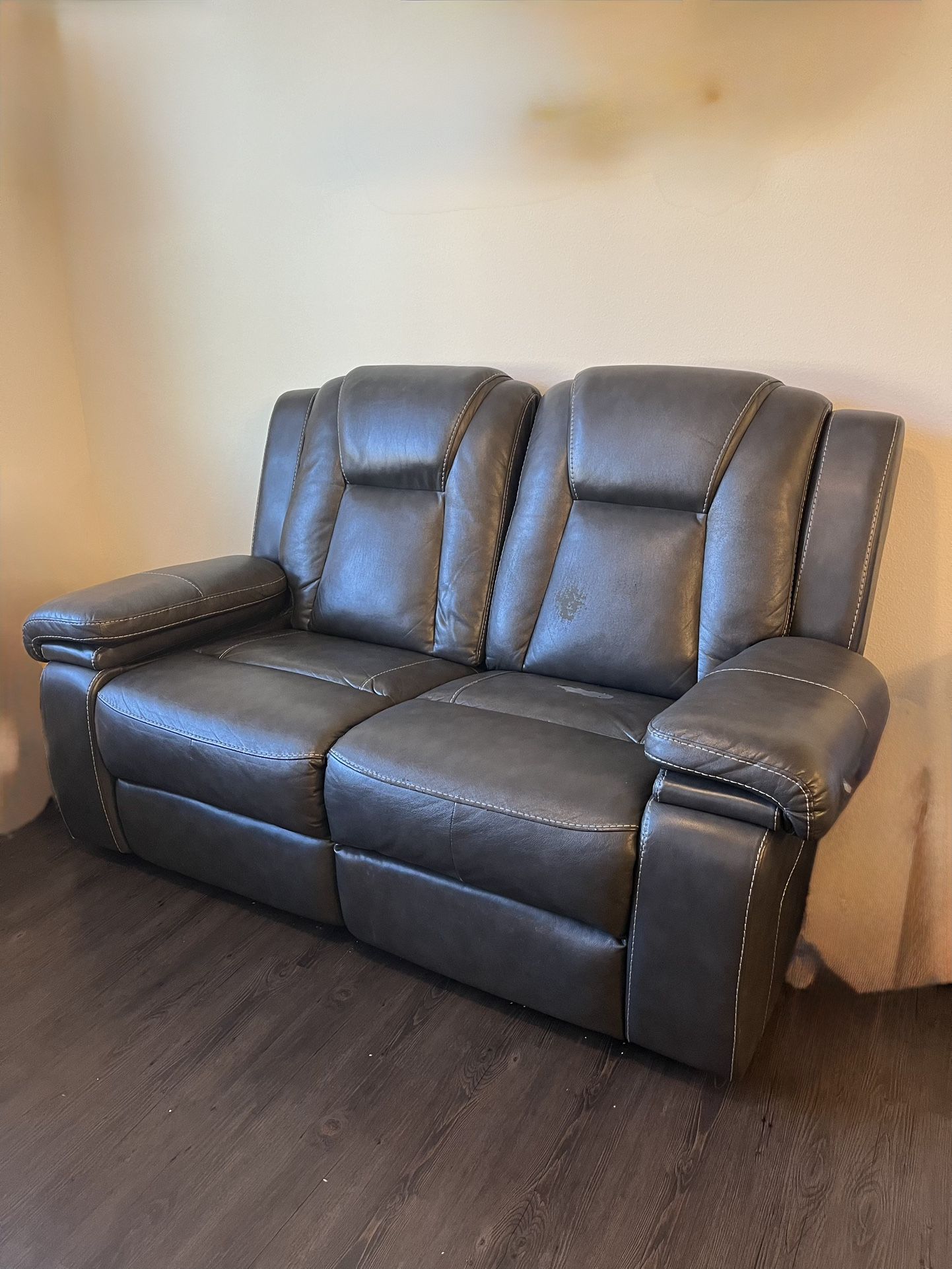 Used Sofa Couch - Dark Gray - Reclines