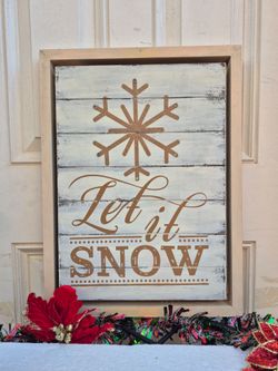 Xmas wall hanging let it snow ❄️ wall decor