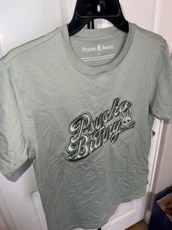 PSYCHO BUNNY MEN'S ELIAS GRAPHIC TEE ICEBERG GREEN Size: 3 (Mens SMALL) Like New. Worn once.