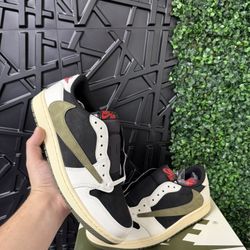 Aj1 Nike Air Jordan 1 Low Travis Scott Olive green Size 7,7.5,8,8.5,9,9.5,10,11,12 
