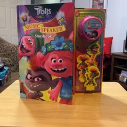 Trolls music speaker story book