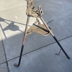 Vintage Plumbers Pipe Vice Stand
