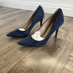 Sam Edelman Navy Blue Suede Heels