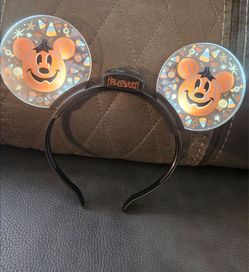 HOLLOWEEN DISNEY MICKEY PUMPKIN LIGHT UP EARS HEADBAND