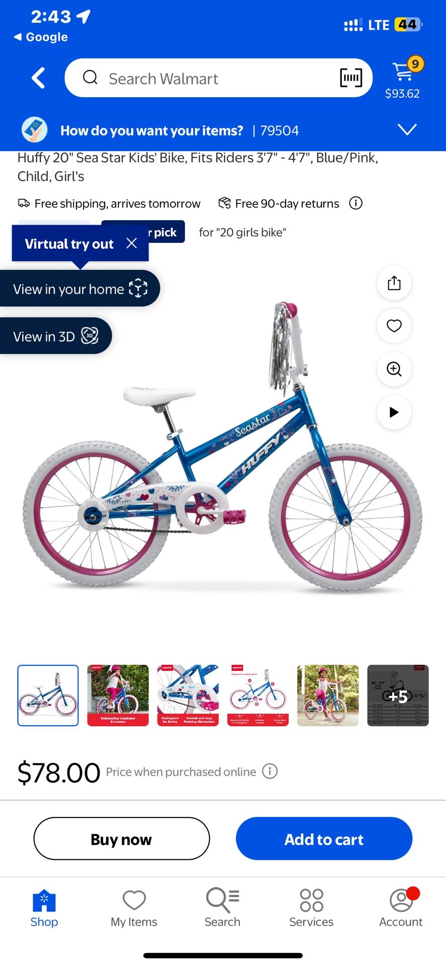 Huffy Girls Bike