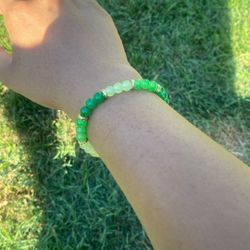Green Beaded Bracelet