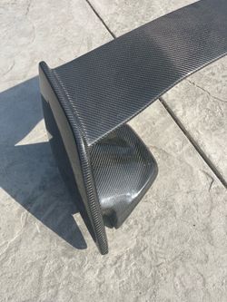 2015-2021 CARBON FIBER OEM STI STYLE SPOILER WITH CARBON BASES