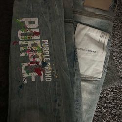 Purple  jeans