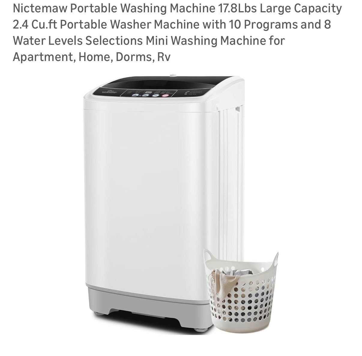 Nictemaw Portable Washing Machine - NEW