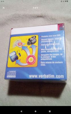 Verbatim CD-R pocket size disc (not full size)(North Arlington)(READ BEFORE MESSAGE)
