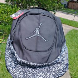 New Air Jordan Backpack Black Elephant Print With Laptop Storage