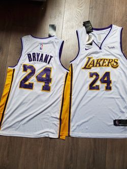 Kobe Bryant White Jersey 24