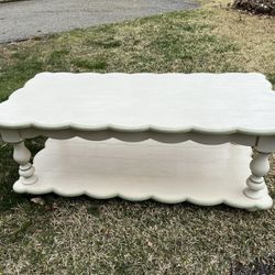 Solid Wood Coffee Table With Storage Underneath 