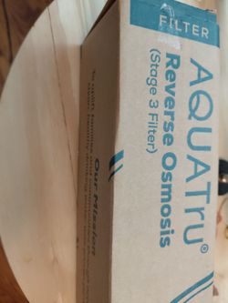 Replacement reverse osmosis  filter for AquaTru
