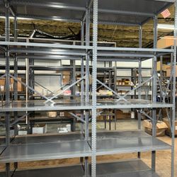 ⭐️ 8' Heavy Duty Industrial Adjustable 5 Tier Steel Shelving Unit for Garage or Warehouse ⭐️