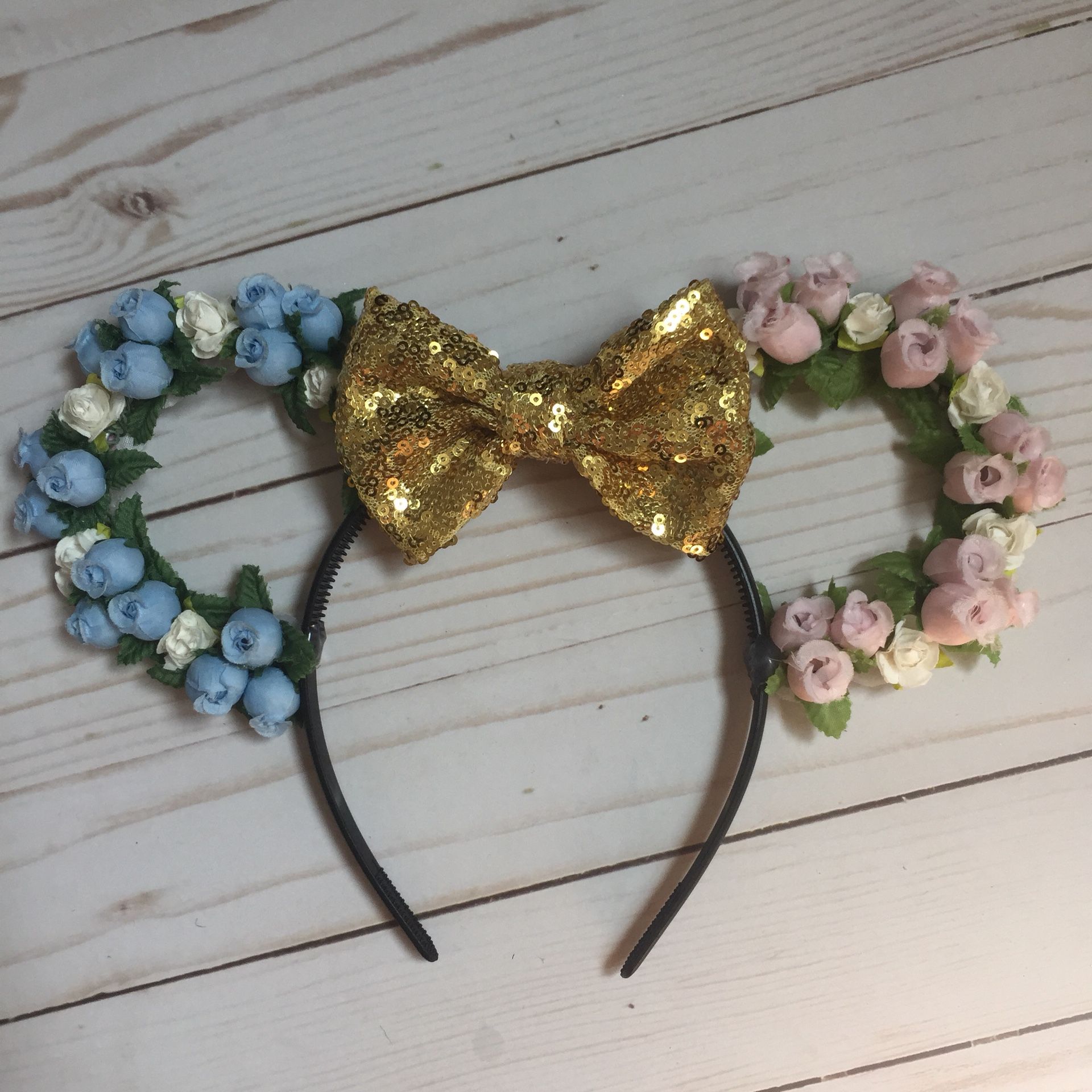 Floral Wire Minnie Mouse Ears