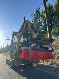 Mini Excavator Street Sweeper Brush Broom 