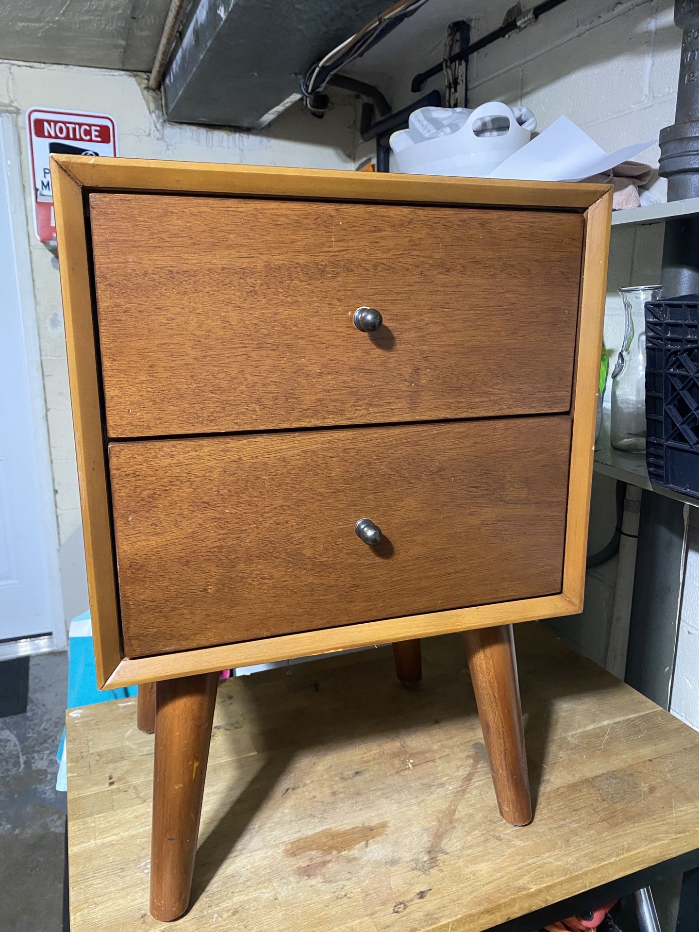 End Table, 2 Drawers, West Elm
