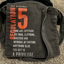 Regulation 5 black over the shoulder bag