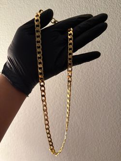 18k Italian gold curb chain 24 inch 57 grams