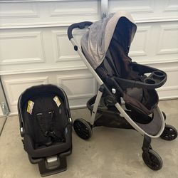 Graco Modes Pramette Travel System, 3-in1 Modular Carseat Stroller Combo, Infant Car Seat Carrier to Toddler Stroller, Includes the SnugRide 35 Car Se