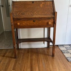 Antique Open Drop Front Desk