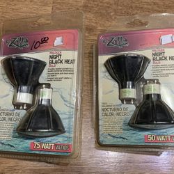 R-Zilla Halogen Night Black Heat Bulbs 75watt & 50watt BNIP 