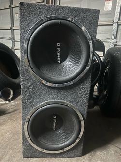 Q Power 2 12” Subs with Box