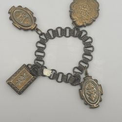 Antique Victorian Era Charm Bracelet