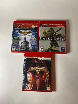 PS3 Greatest Hits Bundle: Batman Arkham Asylum, Darksiders, Soul Calibur IV