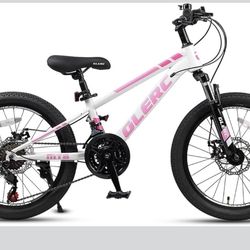 NEW Glerc 20 Inch Kids Bike, Kids Mountain Bike for Boys and Girls Ages 6-14, 21-Speed Skyline Bicycle with Front Suspension and Disc Brakes