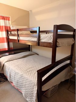 Full and twin size bunk bed
