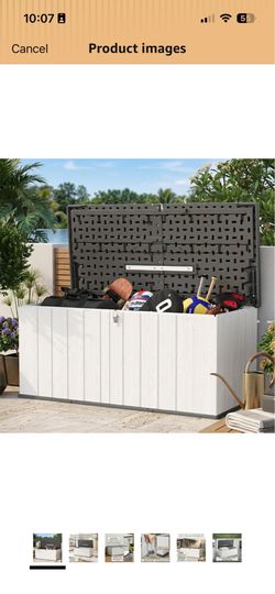 21 Cu.ft, HDPE Outdoor Storage Box 160 Gallon