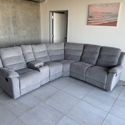 Comfortable Grey Sectional