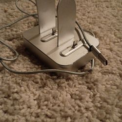 Silver Charging Dock For 2 iPhones -Like New