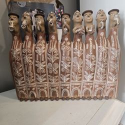 Signed Vintage Peruvian Folk Art  Ocarina