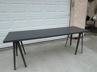Like New LAGKAPTEN/NARSPEL Large  Desk, Dark Grey