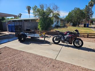 2009 Honda CBR 1000RR Fireblade and Motorcycle Trailer