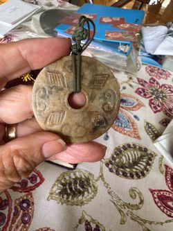 Vintage Traditional Jade Bi-Disc Amulet