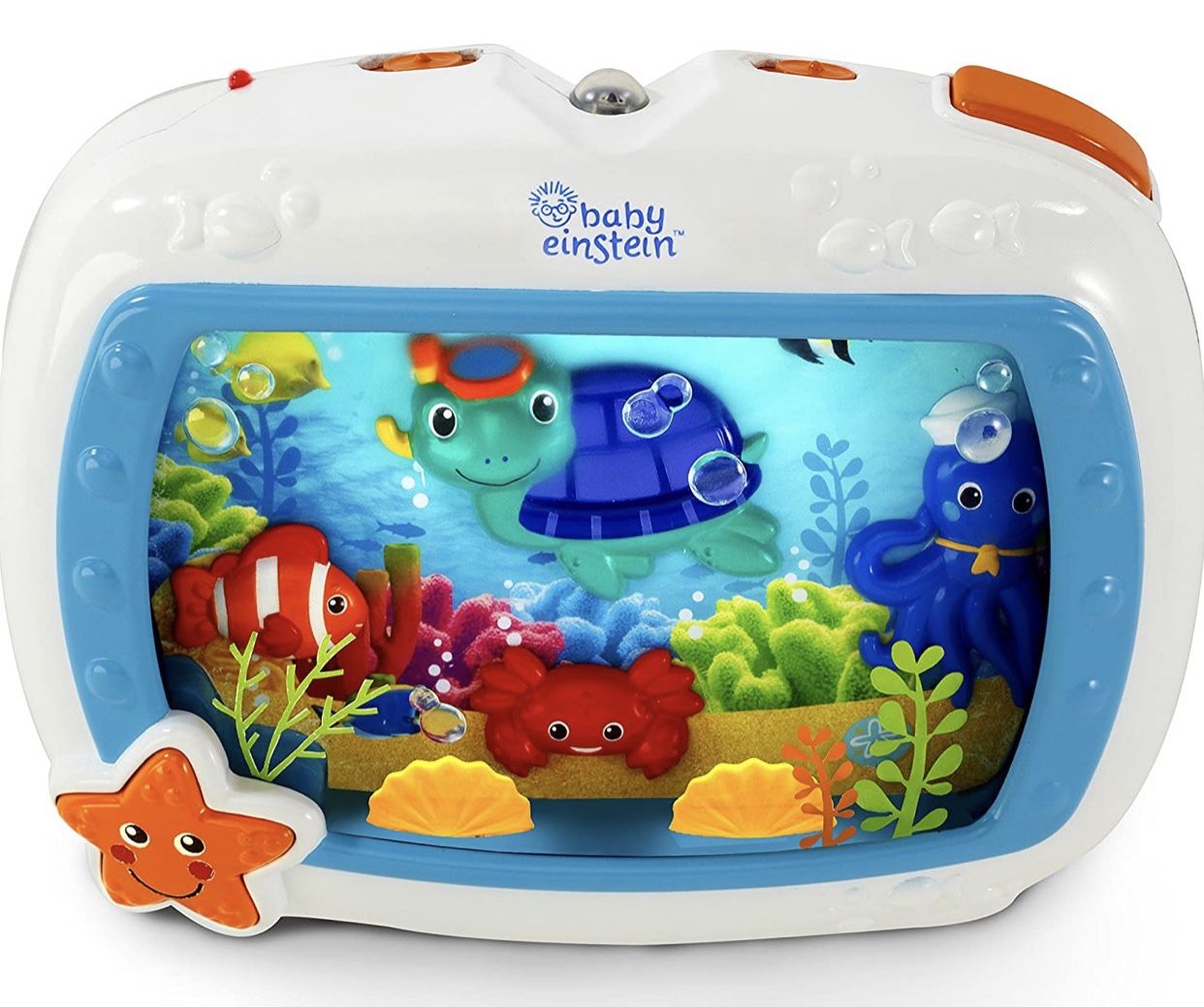 Baby Einstein Sea Dreams Soother in box.