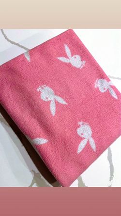 Playboy Bunny Pink Fleece Blanket