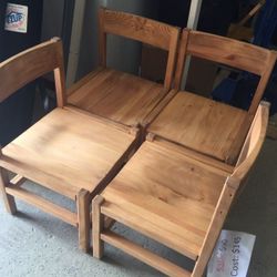 Solid wood chairs