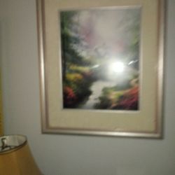 Thomas Kinkaid Print Scene Number 1206of3850 Sighed Framed W Gallery Info