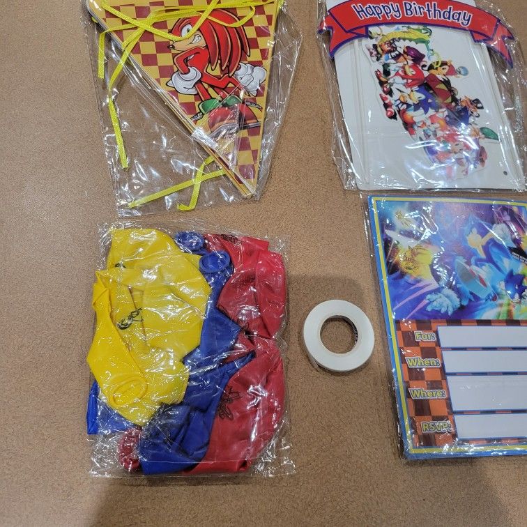 Sonic birthday party decorations