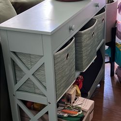 Sea Foam Green Entry Table