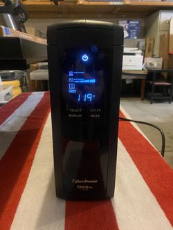 CyberPower 1500VA Battery Backup UPS (BRG1500AVRLCD) - Great Condition