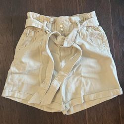 H&M Denim Paper-bag Shorts / Womens size 4