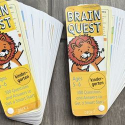 Brain Quest, Kindergarten Deck 1 and 2