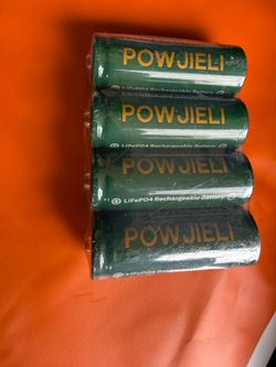 14430 3.2V 500mAh LiFePo4 Rechargeable Solar Batteries,4 Pack